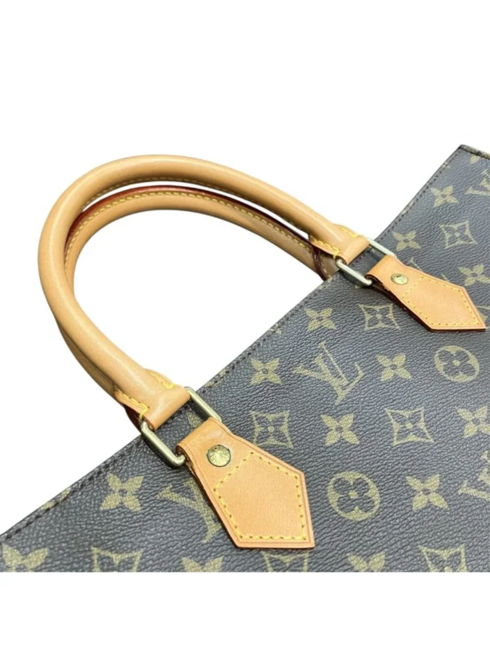 Louis Vuitton Monogram Sac Plat Tote Bag Canvas